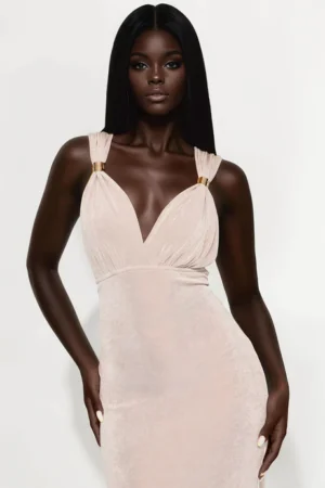 All Beauty No Beast Slinky Maxi Dress