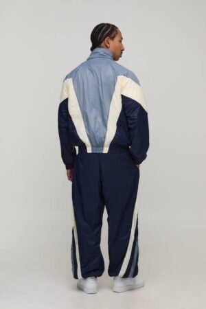 Oversized Funnel Neck Circa 98 Crest Colour Block Track Jacket